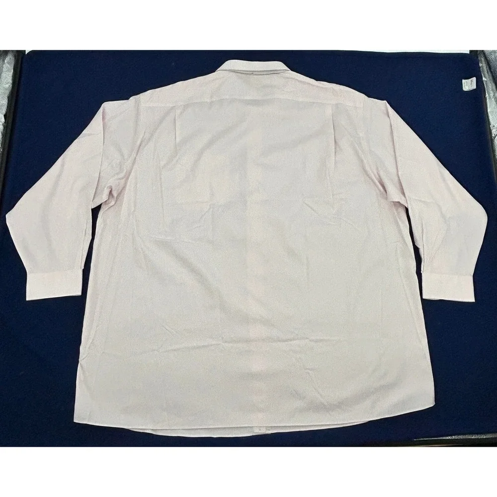 Jos. A. Bank Traveler Dress Shirt Mens 18.5 34 Light Pink No Wrinkle Cotton NEW
